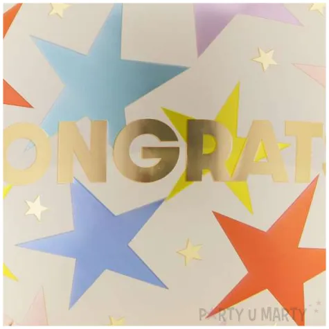 balon foliowy congrats gratulacje upominek zaliczenia matury awans w pracy partydeco 18 rn