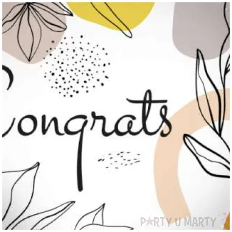 balon foliowy congrats line art folat 18 rnd