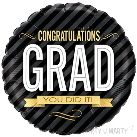 balon foliowy congratulations grad you did it qualatex 18 rnd