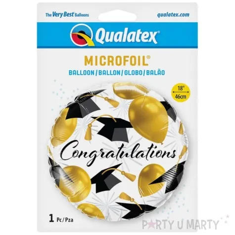 balon foliowy congratulations qualatex 18 rnd