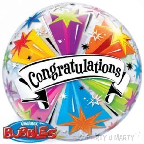 balon foliowy congratulations qualatex 22 orb