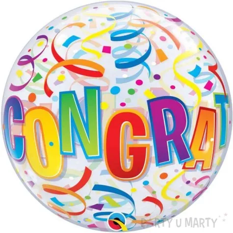 balon foliowy congratulations qualatex 22 orb