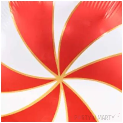 balon foliowy cukierek lizak czerwony partydeco 18 rnd