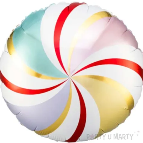 balon foliowy cukierek lizak mix partydeco 18 rnd