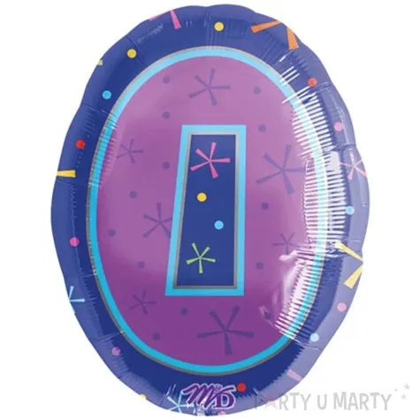 balon foliowy cyfra 0 amscan 18 shp