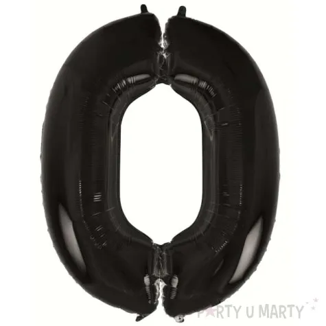 balon foliowy cyfra 0 beauty and charm czarny godan 36 dgt