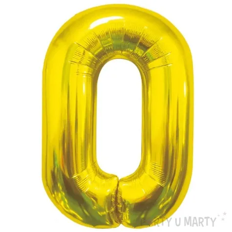 balon foliowy cyfra 0 beauty and charm zloty godan 33 dgt