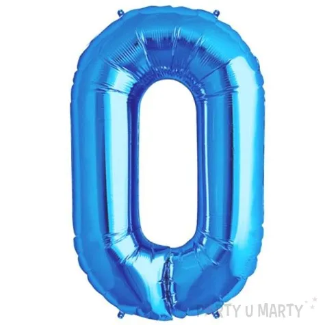 balon foliowy cyfra 0 blekitny oem 38 dgt