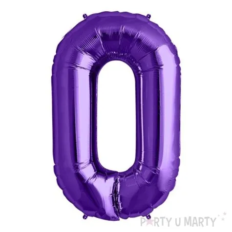 balon foliowy cyfra 0 fioletowy northstar balloons 34 dgt