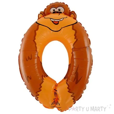 balon foliowy cyfra 0 malpa oem 16 dgt