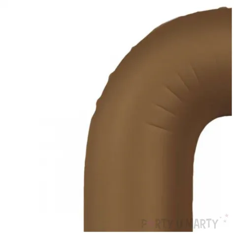 balon foliowy cyfra 0 mat braz czekoladowy folat 34 dgt