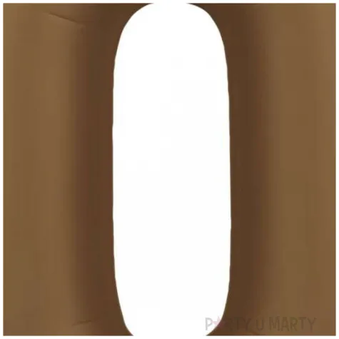 balon foliowy cyfra 0 mat braz czekoladowy folat 34 dgt