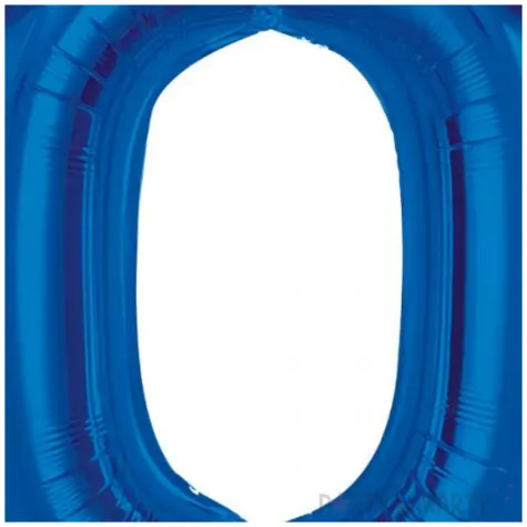 balon foliowy cyfra 0 niebieski godan 36 dgt