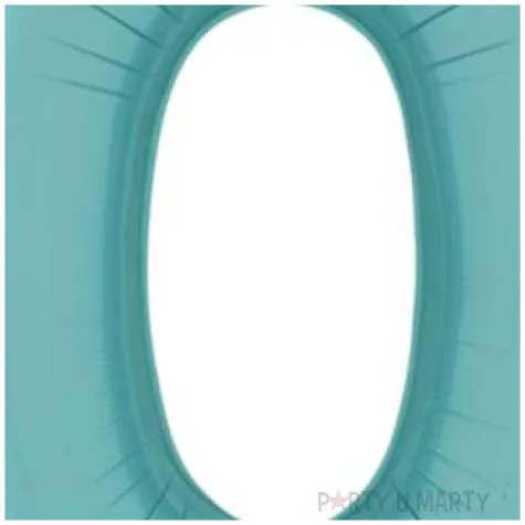 balon foliowy cyfra 0 niebieski pastel grabo 26 dgt