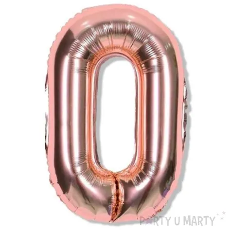 balon foliowy cyfra 0 rozowe zloto dekoracjepolska 16 dgt