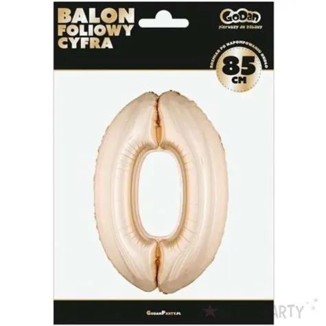 balon foliowy cyfra 0 rozowe zloto godan 34 dgt