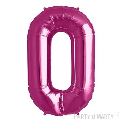 balon foliowy cyfra 0 rozowy folat 34 dgt