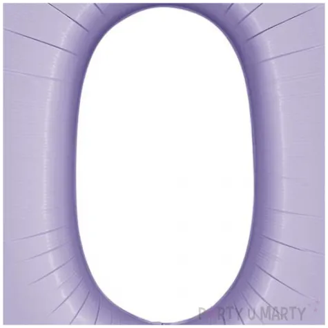 balon foliowy cyfra 0 satynowy liliowy grabo 40 dgt