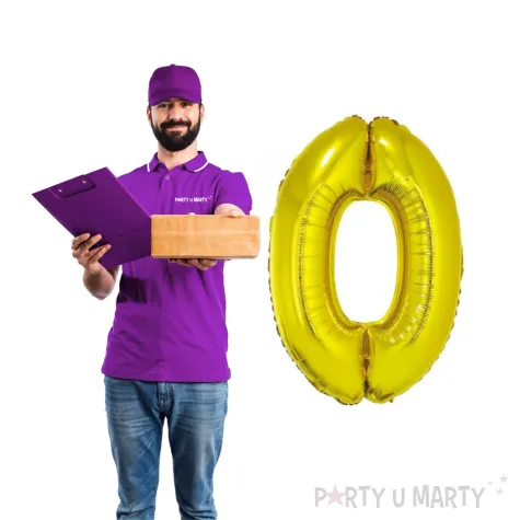 balon foliowy cyfra 0 zloty dekoracjepolska 16 dgt
