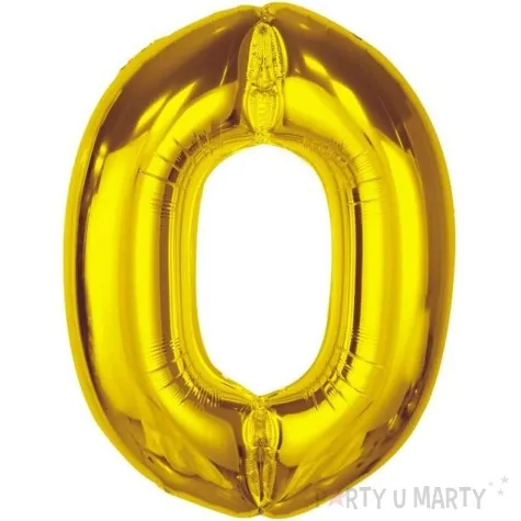 balon foliowy cyfra 0 zloty godan 36 dgt