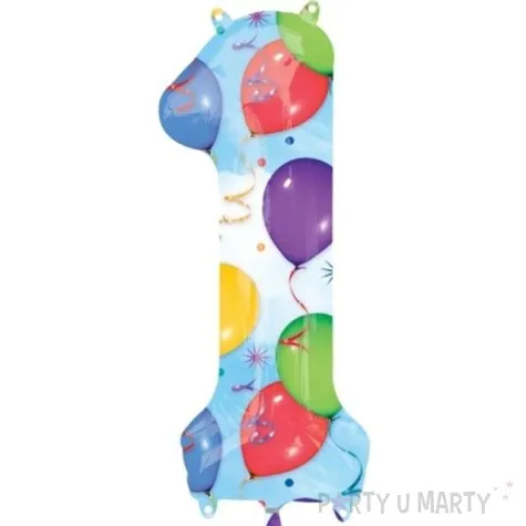 balon foliowy cyfra 1 baloniki amscan 34 dgt