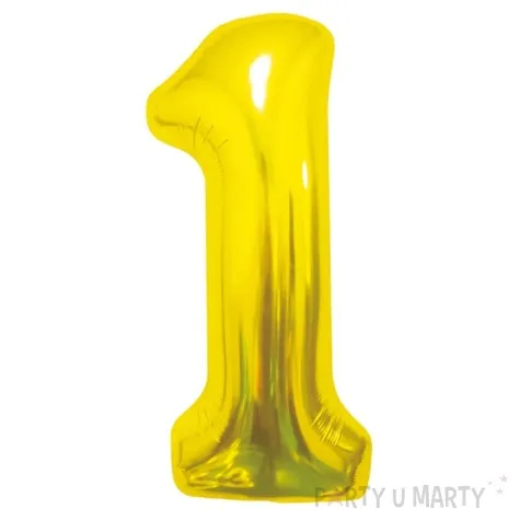 balon foliowy cyfra 1 beauty and charm zloty godan 33 dgt