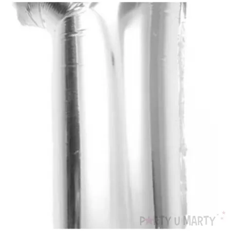 balon foliowy cyfra 1 beauty charm srebrny godan 36 dgt