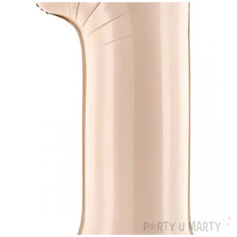 balon foliowy cyfra 1 bezowy ciemny partydeco 34 dgt