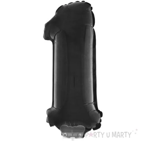 balon foliowy cyfra 1 czarny funny fashion 16 dgt
