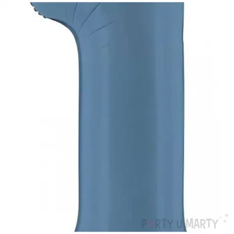 balon foliowy cyfra 1 granatowy matowy dekoracja na urodziny osiemnastke 34 dgt