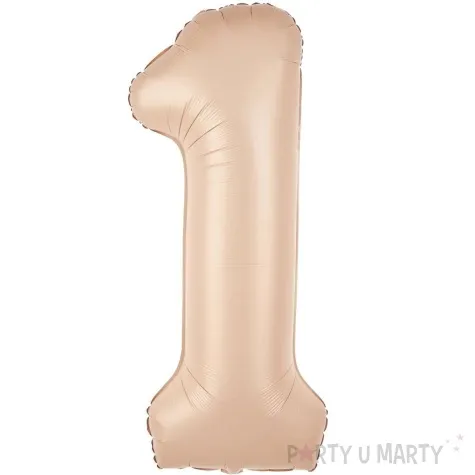 balon foliowy cyfra 1 karmelowy partypal 39 dgt
