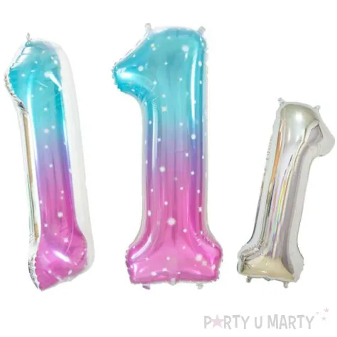 balon foliowy cyfra 1 kosmos teczowy godan 31 dgt