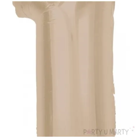 balon foliowy cyfra 1 matowy latte godan 36 dgt