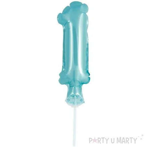 balon foliowy cyfra 1 micro blekitny godan 5 dgt