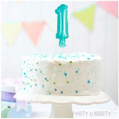 balon foliowy cyfra 1 micro blekitny godan 5 dgt