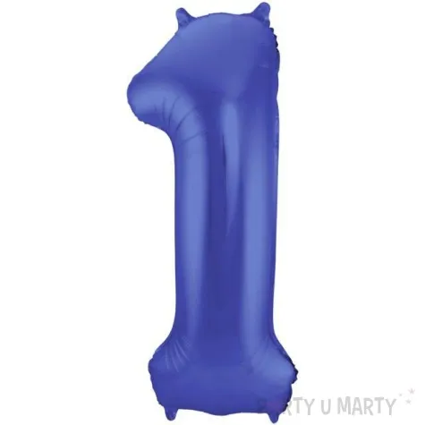 balon foliowy cyfra 1 niebieski folat 34 dgt