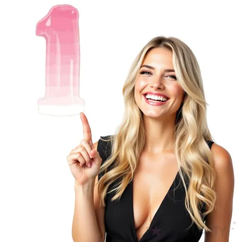 balon foliowy cyfra 1 ombre rozowy jasny qualatex 38 dgt