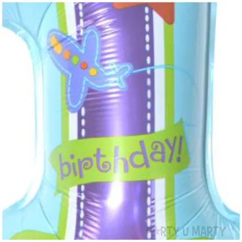 balon foliowy cyfra 1 pierwsze urodziny autko arpex 13 dgt