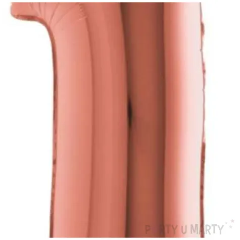 balon foliowy cyfra 1 rozowe zloto grabo 26 dgt