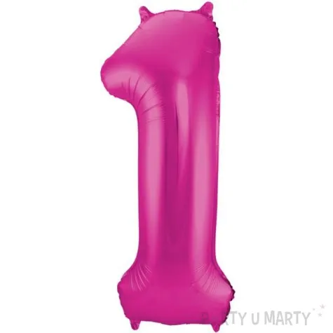 balon foliowy cyfra 1 rozowy folat 34 dgt