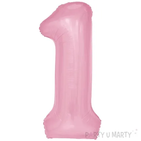 balon foliowy cyfra 1 rozowy partypal 39 dgt