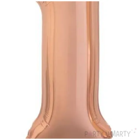 balon foliowy cyfra 1 stojaca rozowe zloto godan 29 dgt