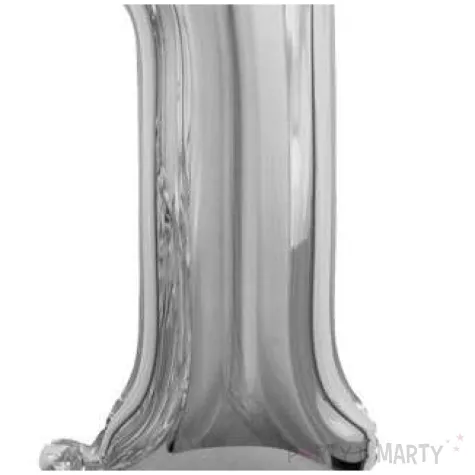 balon foliowy cyfra 1 stojaca srebrny godan 29 dgt