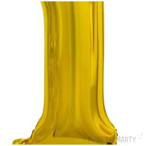 balon foliowy cyfra 1 stojaca zloty godan 29 dgt