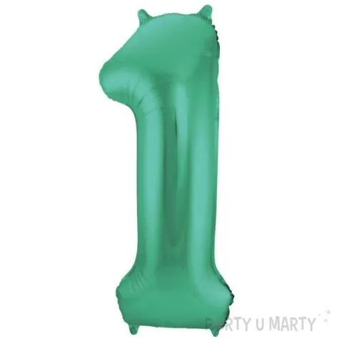 balon foliowy cyfra 1 zielony folat 34 dgt