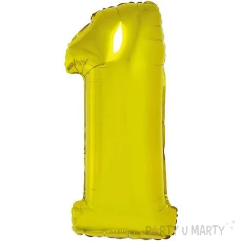 balon foliowy cyfra 1 zloty godan 14 dgt