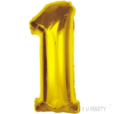 balon foliowy cyfra 1 zloty godan 36 dgt