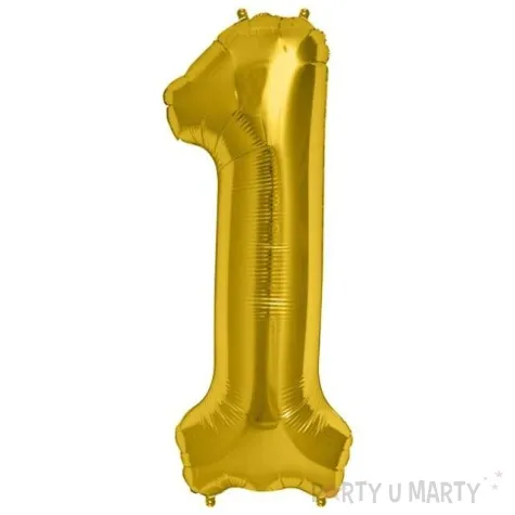 balon foliowy cyfra 1 zloty northstar balloons 34 dgt