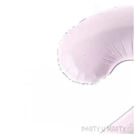 balon foliowy cyfra 2 fioletowy partydeco 34 dgt