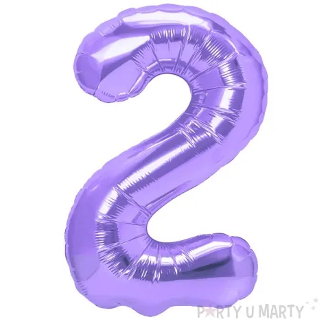 balon foliowy cyfra 2 fioletowy partypal 39 dgt